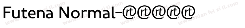 Futena Normal字体转换